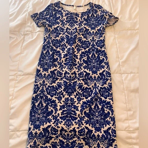 PINKBLUSH blue floral maternity dress - Picture 2 of 2